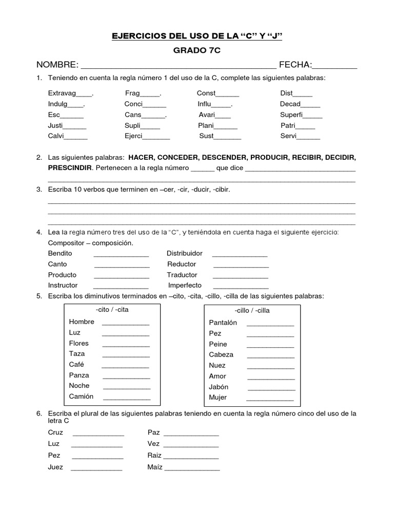 Talleres de Ortografia 7c - 7b | PDF | Lingüística
