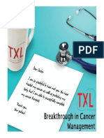 TXL - Breakthrough in Cancer Management