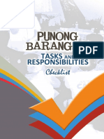 PB Tasks & Responsibilities Checklist