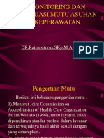 Monitoring Dan Evaluasi Mutu Asuhan Keperawatan