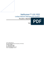NetNumen U31 R22 (V12.15.10) Routine Maintenance Guide - V1.0
