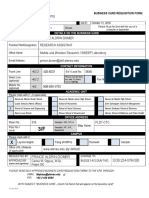 Business Card Requisition Form GMP - DOMER
