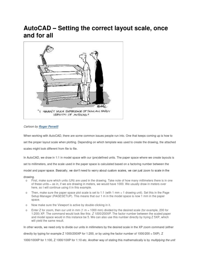 AutoCAD XP Scale Factor | PDF | Teaching Mathematics