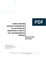 Acceso A Derechos Sexuales y Reproductivos de Las Mujeres Con Discapacidad, El Papel de Las y Los Prestadores de Servicios PDF