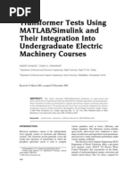 Download Transformer Test Using Matlab by Ragu Raman SN39988121 doc pdf