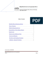 Service Level Agreement For Technical Support - Reference Document