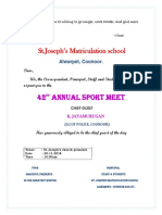 ST - Joseph's Matriculation School: 42 Annual Sport Meet