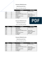 Programa Jueves 14 Feb