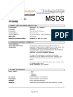 MSDS Fragrance Oil Jasmine