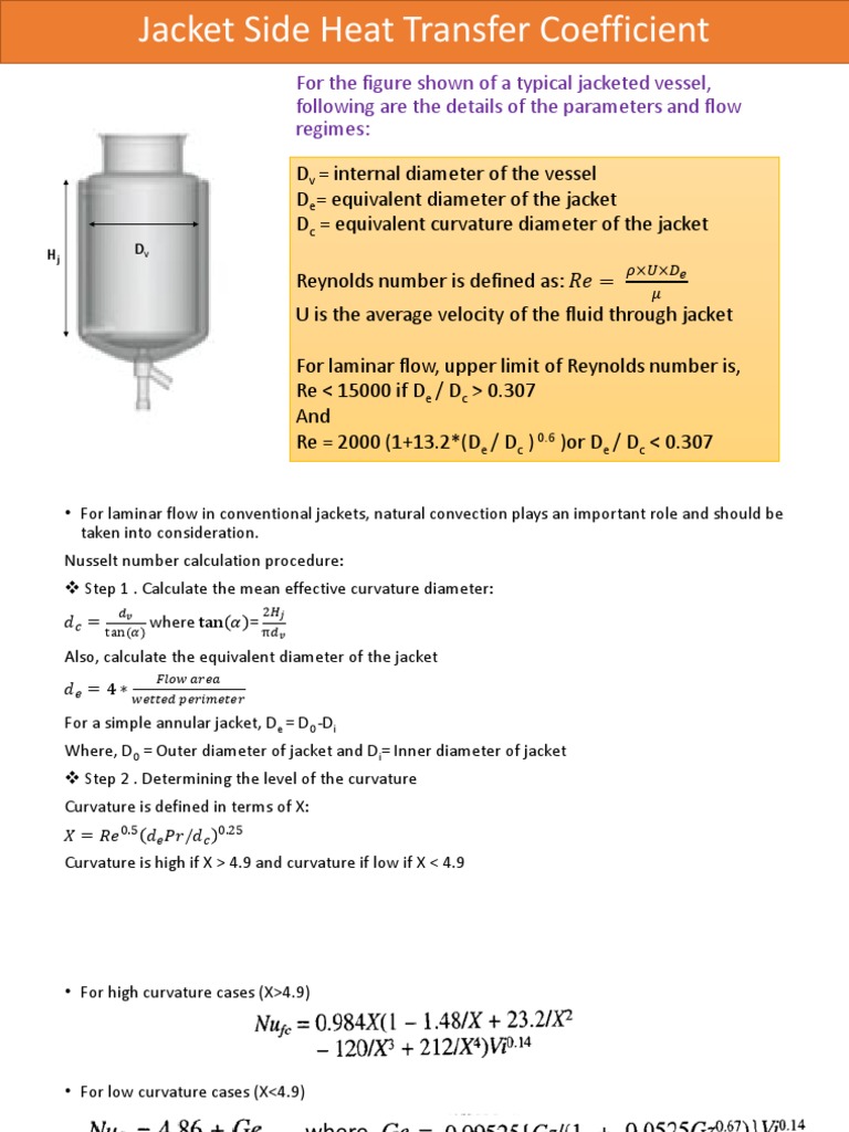 Jacketed Vessels PDF Reynolds Number Heat Transfer