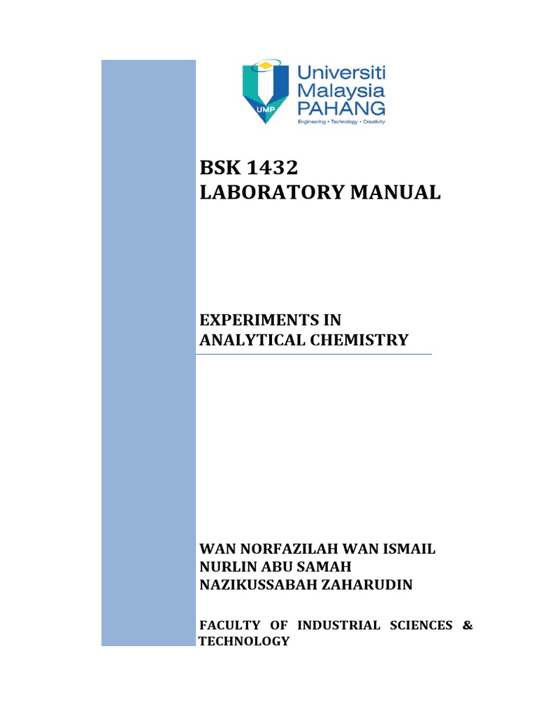Student Lab Manual PDF Spectroscopy Spectrophotometry