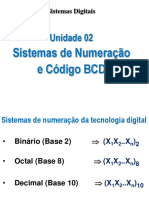Sistemas de numeração digital e código BCD