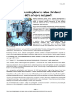 The Edge Quarz Urges Sunningdale To Raise Dividend Distribution To 60% of Core Net Profit 13 Dec 2018