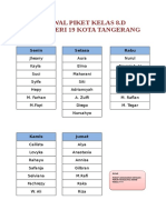 Jadwal Piket