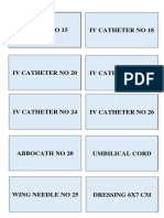 C Bisturi No 15 Iv Catheter No 18