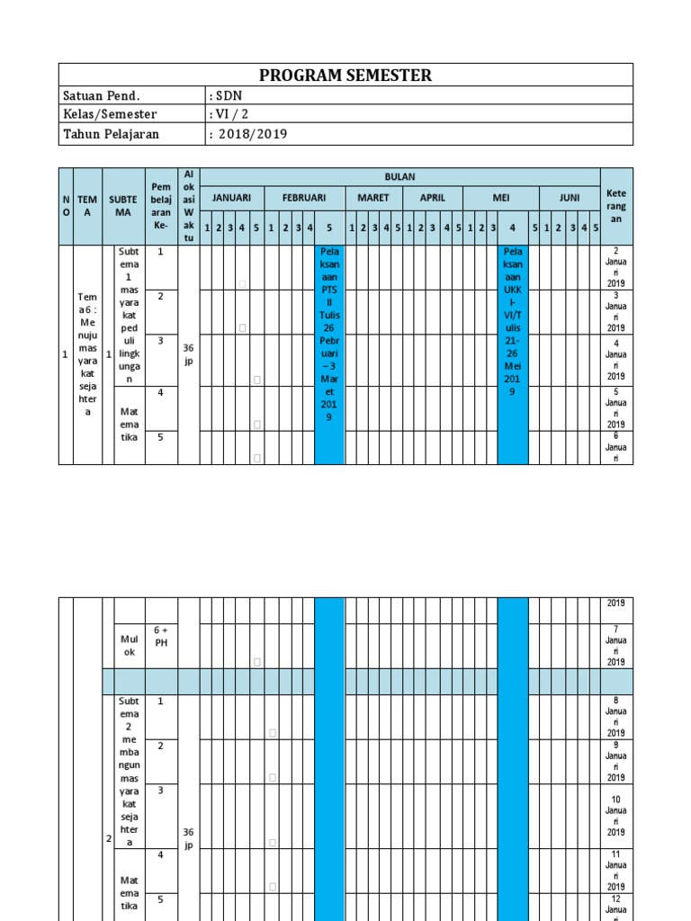 Program Semester 2019 | PDF