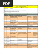 SPI Installation Checklist