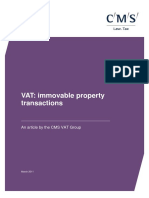 VAT Immovable Property