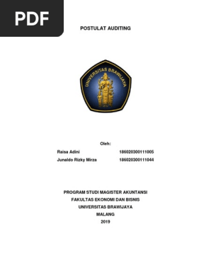 Materi Postulat Auditing