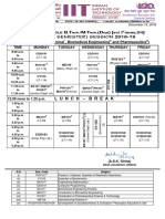 Time-Table For Sem-II 2018-19 (Section AA To AE)