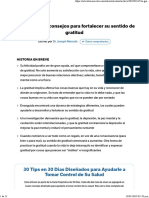 La Gratitud Es Clave para Una Vida Saludable y Feliz PDF