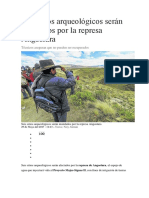 Seis Sitios Arqueológicos Serán Inundados Por La Represa Angostura