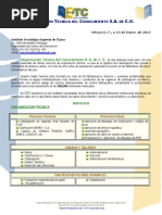 Carta de Presenta Cion de Productos y Servicios de Otc PDF