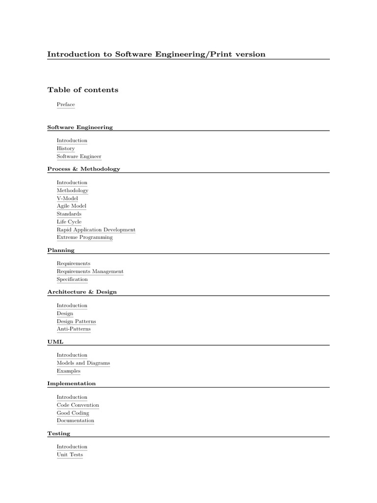 Introduction To Software Engineering PDF | Download Free PDF | Unified