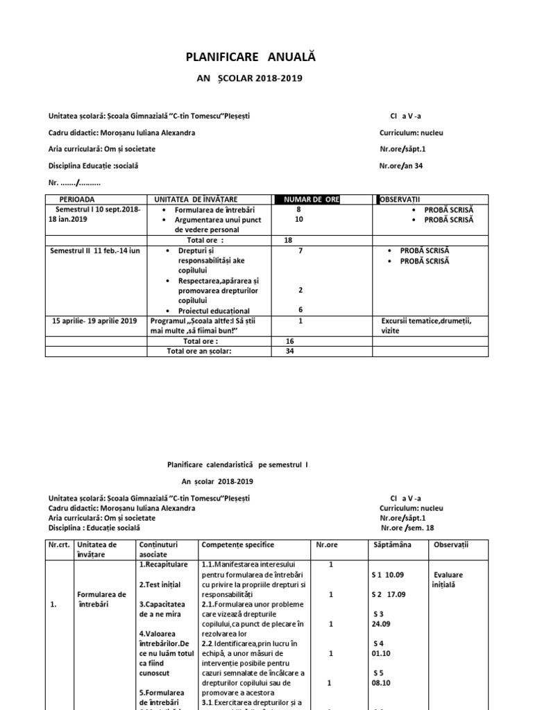 Planificare Educatie Sicială V Adocx