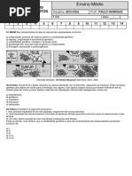 Teste Seu Conhecimento - 1°ano - Reprodução