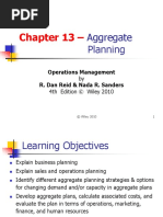 Chapter 13 - : Aggregate Planning