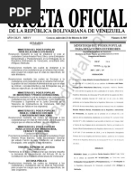 Gaceta Oficial 41585 Sumario