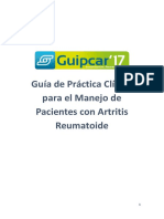 Guía de Práctica Clínica para El Manejo de Pacientes Con Artritis Reumatoide