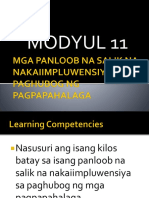 Mga Panloob Na Salik Na Nakaiimpluwensiya Sa Paghubog.