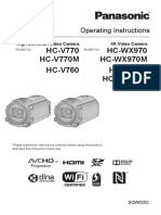 Panasonic HC-V770 Manual PDF
