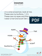 I'm a Little Snowman Poster