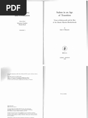 Erik S Ohlander Sufism In An Age Of Transition Umar Al