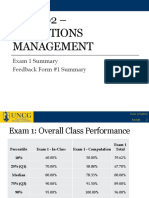 Exam 1 Feedback