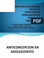 Teoria 14 - Anticoncepción en La Perimenopausia - 2014
