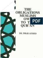 The Obligations Muslims Owe To The Quran