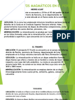 Yacimientos Magmáticos en El Perú