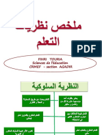 ملخص نظريات التعلم PDF