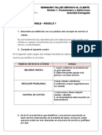 Actividad de Entrega - Fundamentos de Servicio Modulo 1