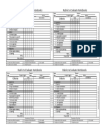 Rubrics To Evaluate Notebooks (English)