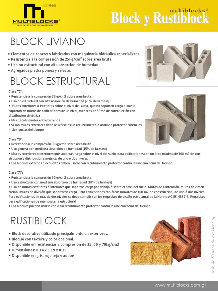 Propiedades Del Block De Concreto Image to u
