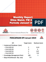 Monthly Report Elins Maint. FM 4&5 Periode Januari 2019
