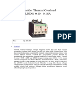 Schneider Thermal Overload LRD01 0