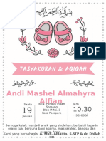 Undangan Aqiqah Mashell 2