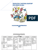 Plan de Área de Matemáticas