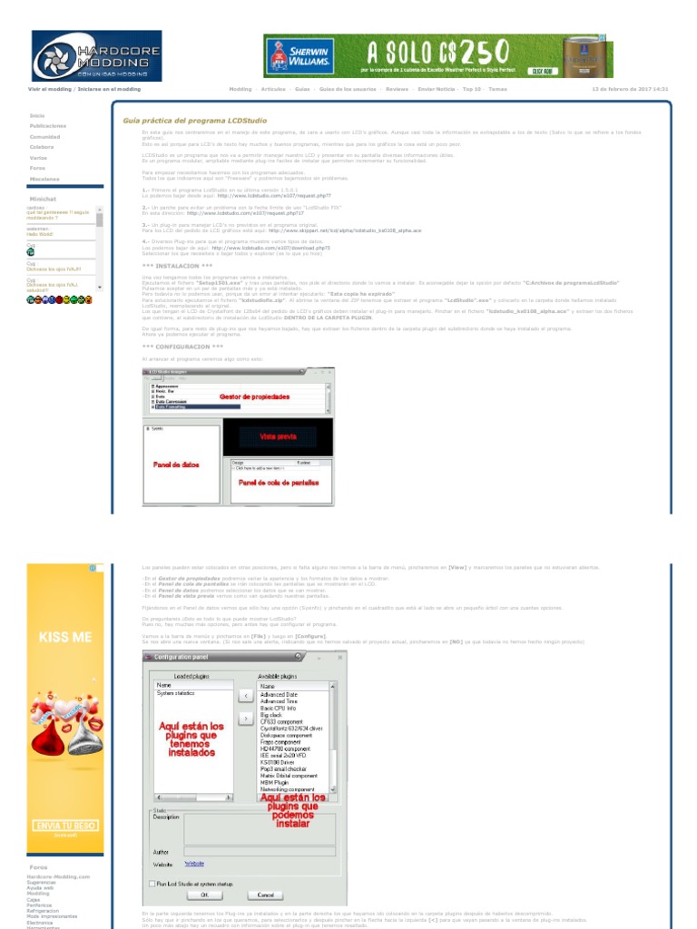 Guía Práctica Del Programa LCDStudio Hardcore Modding | PDF | Archivo ...